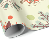 Artistic Snowflakes Holiday Gift Geschenkpapier (Rolleneckpunkt)