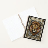 Artistic Spirit Embroidered Lion King Journal Notizblock (Innenseite)