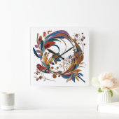 Artistic Square Acrylic Wall Clock 10,75" Quadratische Wanduhr (Zuhause)