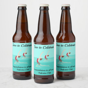 Artistic Swimming Bierflaschenetikett