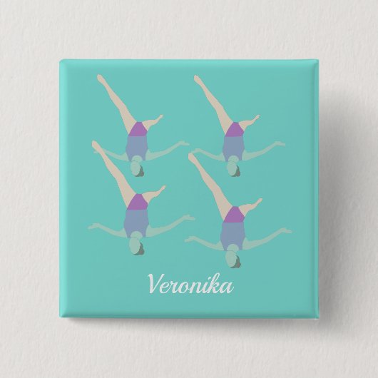 Artistic Swimming Button (Vorderseite)