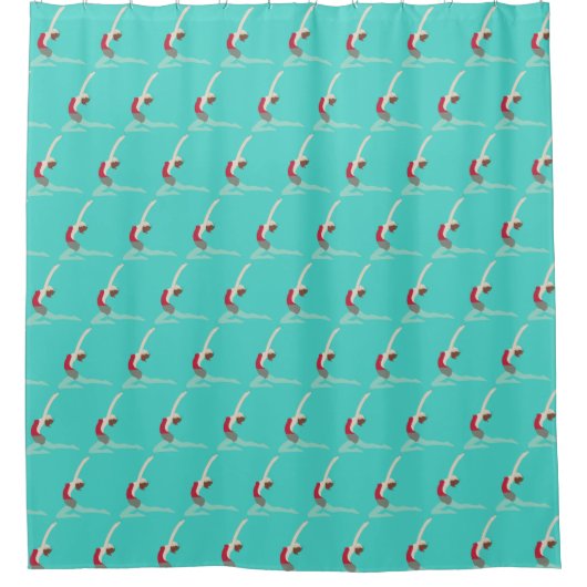 Artistic Swimming Duschvorhang (Vorderseite)