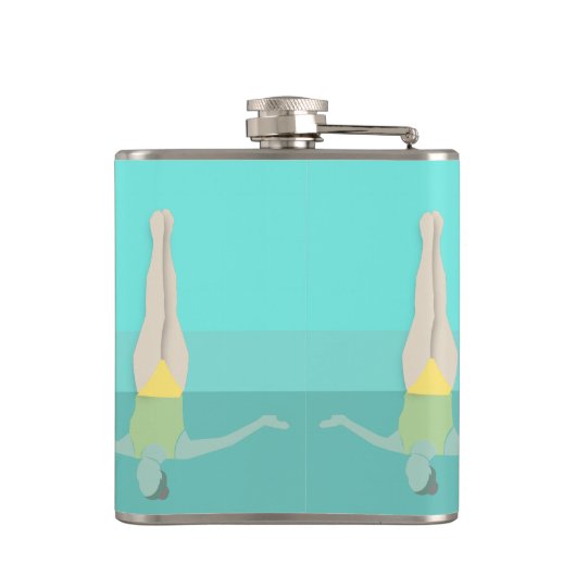 Artistic Swimming Flachmann (Rückseite)