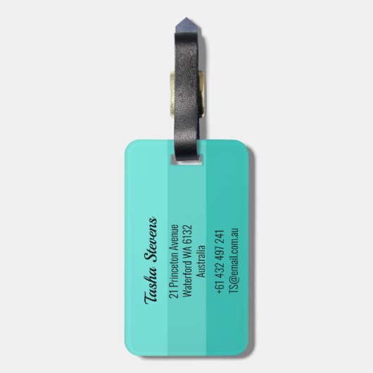 Artistic Swimming Gepäckanhänger (Rückseite vertikal)