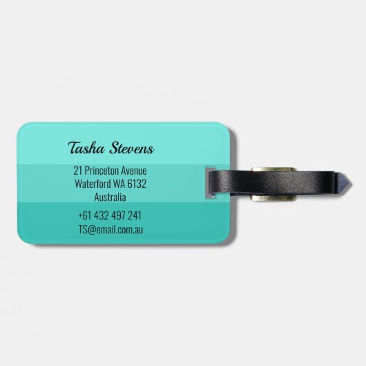 Artistic Swimming Gepäckanhänger (Rückseite horizontal)