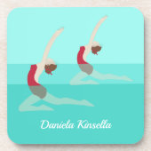 Artistic Swimming Getränkeuntersetzer (Vorderseite)