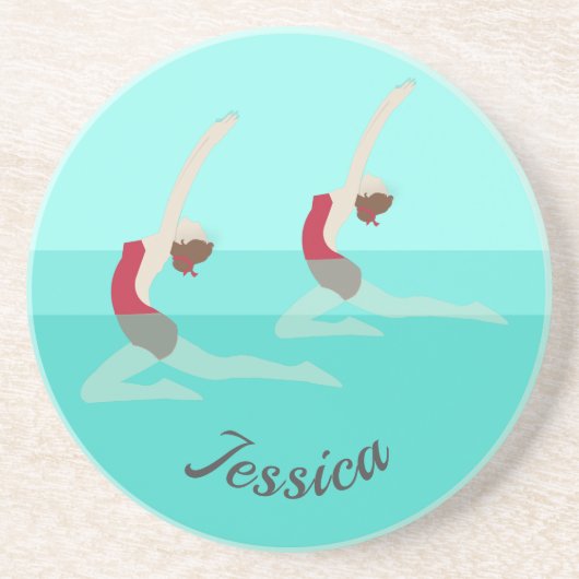 Artistic Swimming Getränkeuntersetzer (Vorne)