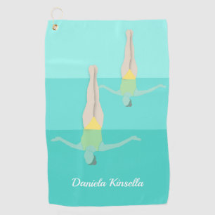 Artistic Swimming Golfhandtuch