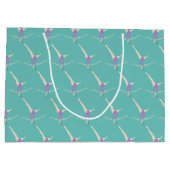 Artistic Swimming Große Geschenktüte (Rückseite)