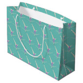 Artistic Swimming Große Geschenktüte (Rückseite Schrägansicht)