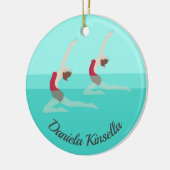 Artistic Swimming Keramik Ornament (Links)