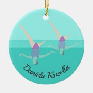 Artistic Swimming Keramik Ornament
