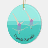 Artistic Swimming Keramik Ornament (Links)