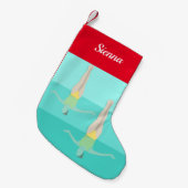Artistic Swimming Kleiner Weihnachtsstrumpf (Vorderansicht (hängend))