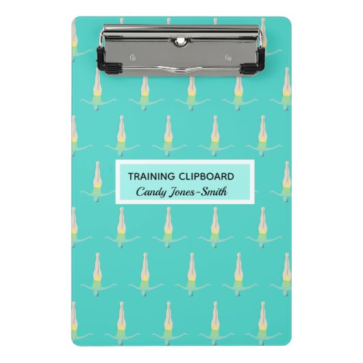 Artistic Swimming Mini Klemmbrett (Vorderseite)