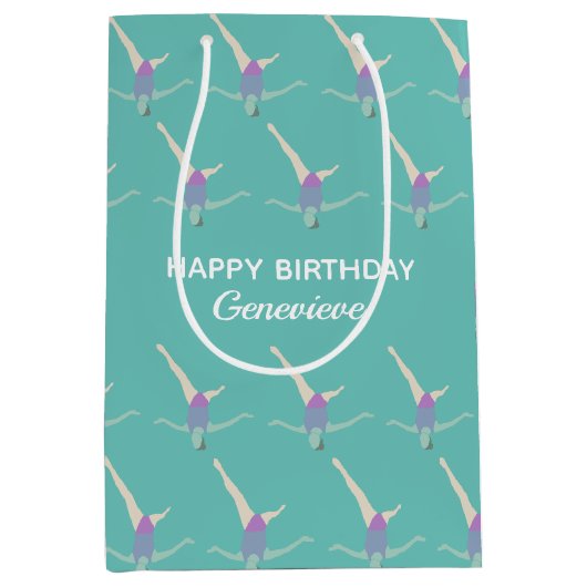Artistic Swimming Mittlere Geschenktüte (Vorderseite)