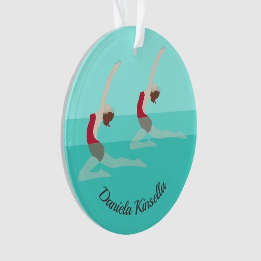 Artistic Swimming Ornament (Vorderseite)