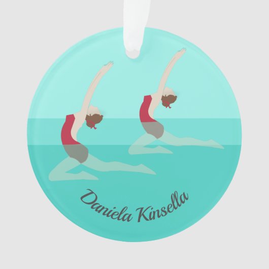 Artistic Swimming Ornament (Vorderseite)