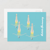 Artistic Swimming Postkarte (Vorne/Hinten)