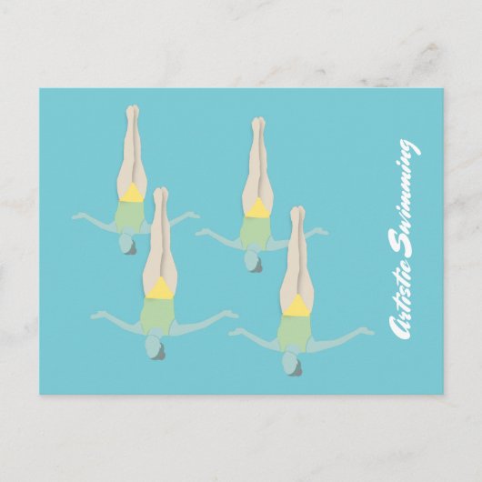 Artistic Swimming Postkarte (Vorderseite)