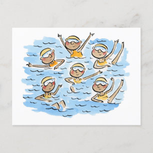 Artistic Swimming Postkarte