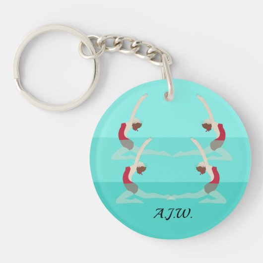 Artistic Swimming Schlüsselanhänger (Vorderseite)