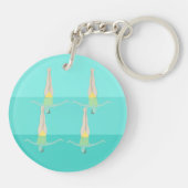 Artistic Swimming Schlüsselanhänger (Rückseite)