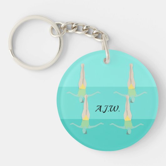 Artistic Swimming Schlüsselanhänger (Vorderseite)