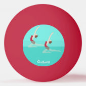 Artistic Swimming Tischtennisball (Rückseite)