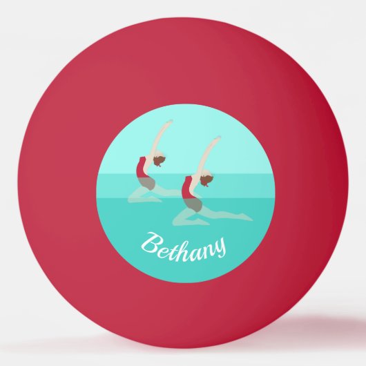 Artistic Swimming Tischtennisball (Vorderseite)