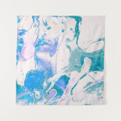 Artistic Texture. Bright Violet Border. Violet Art Wandteppich (Vorderseite (Horizontal))
