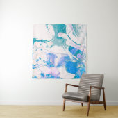 Artistic Texture. Bright Violet Border. Violet Art Wandteppich (Beispiel)