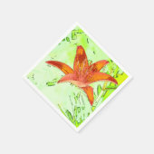 Artistic Tiger Lily Paper Napkins Serviette (Ecke)