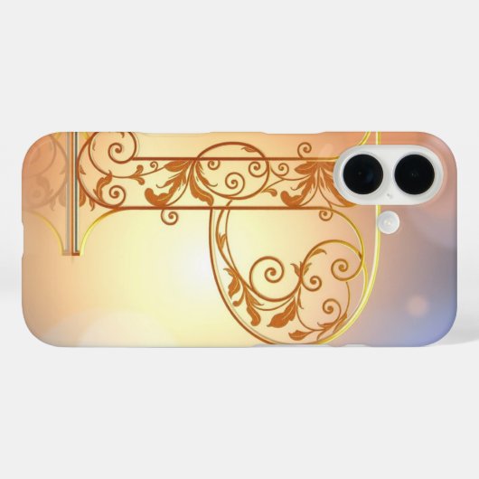 Artistic Transparent Letter P Case-Mate iPhone Hülle (Rückseite (Horizontal))