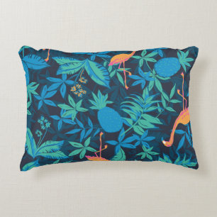 Artistic Tropical: Flamingo Ananas Muster. Dekokissen