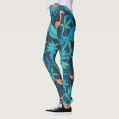 Artistic Tropical: Flamingo Ananas Muster. Leggings (Links)