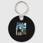 Artistic Turtle Shirt Starry Night Turtle (1) Schlüsselanhänger (Vorderseite)