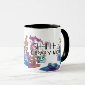 Artistic Two-Tone Book Lover Coffee Cup Tasse (VorderseiteRechts)