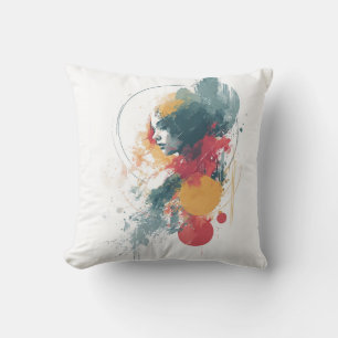 Artistic Unisex T-Shirt - Vibrant Abstract Design  Kissen