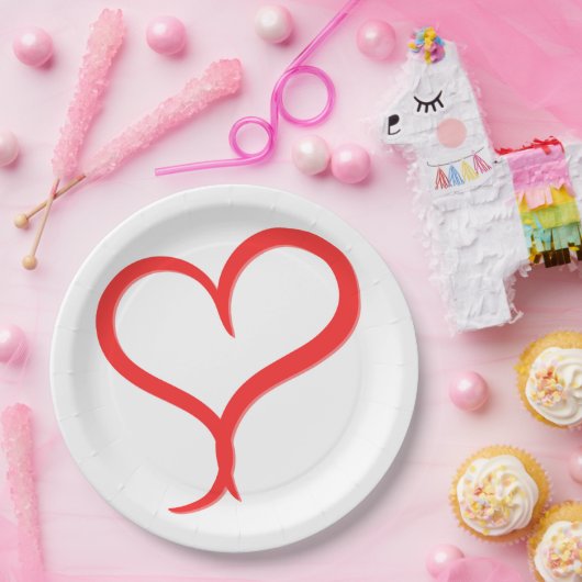 Artistic Valentine Tableware for Events Pappteller (Party)