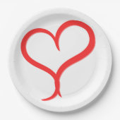 Artistic Valentine Tableware for Events Pappteller (Vorderseite)