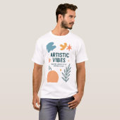 Artistic Vibes – Modern Artistic & Creative Design T-Shirt (Vorne ganz)