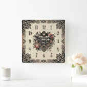 Artistic Wall Clock Quadratische Wanduhr (Zuhause)