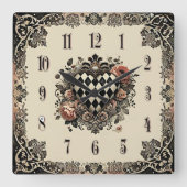 Artistic Wall Clock Quadratische Wanduhr (Vorderseite)