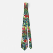Artistic Watercolor Flower Garden Tie Krawatte (Vorderseite)