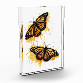 Artistic Watercolor Monarch Butterfly Nature Art Fotoblock (Links)