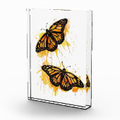 Artistic Watercolor Monarch Butterfly Nature Art Fotoblock (Rechts)