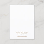 Artistic Watercolor Necklace Display Holder Visitenkarte (Rückseite)