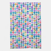 Artistic Watercolor Tea Towel – Modern Abstract Geschirrtuch (Vertikal)