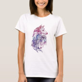 Artistic Watercolor Wolf T-Shirt (Vorderseite)